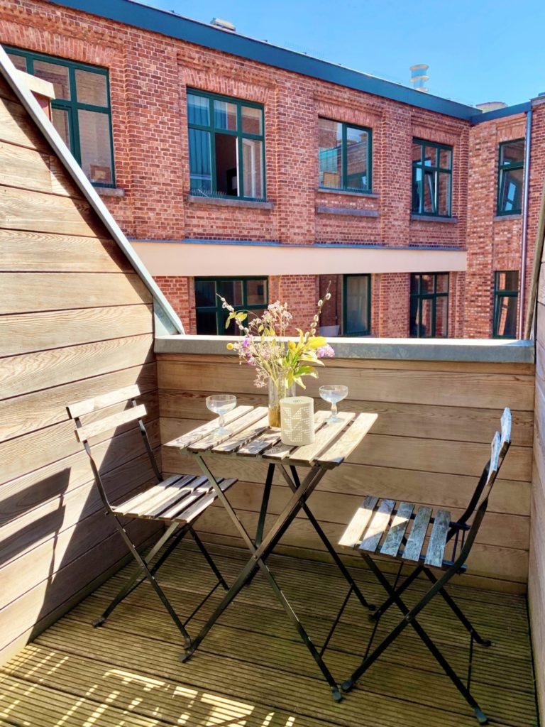 Te koop duplex oude houtlei Gent zonnig terras balkon